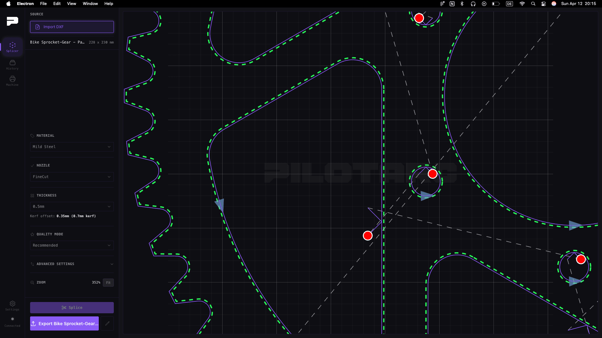 Pilotarc software — slicer toolpath view