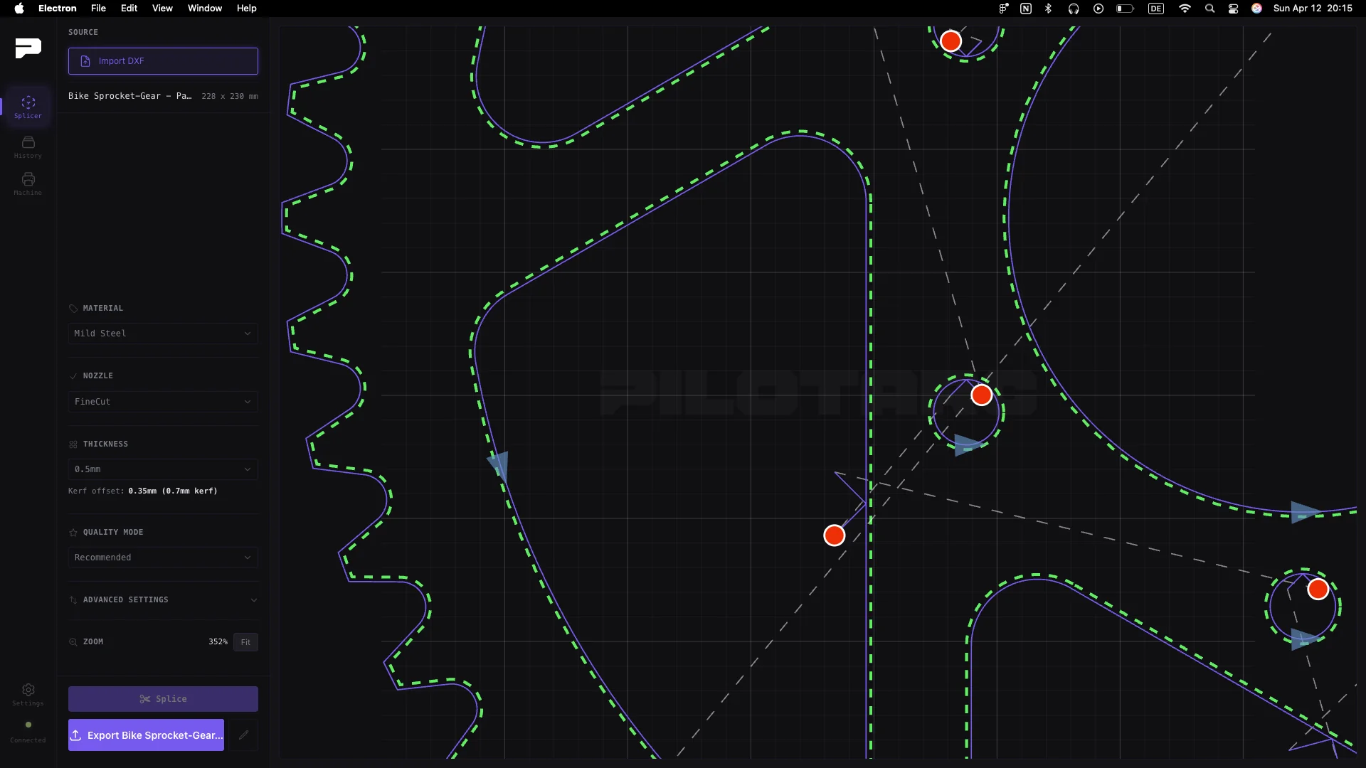 Pilotarc software — slicer toolpath view